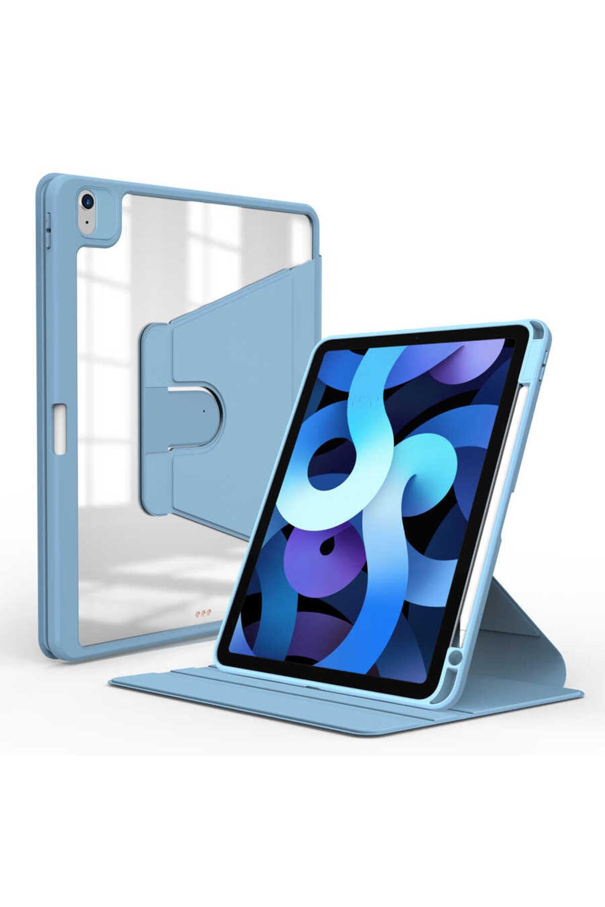 CONSTRAIN - iPad 11.Nesil 2025 Kılıf ATA Nayn Dönebilen Standlı Kılıf - Mavi Açık