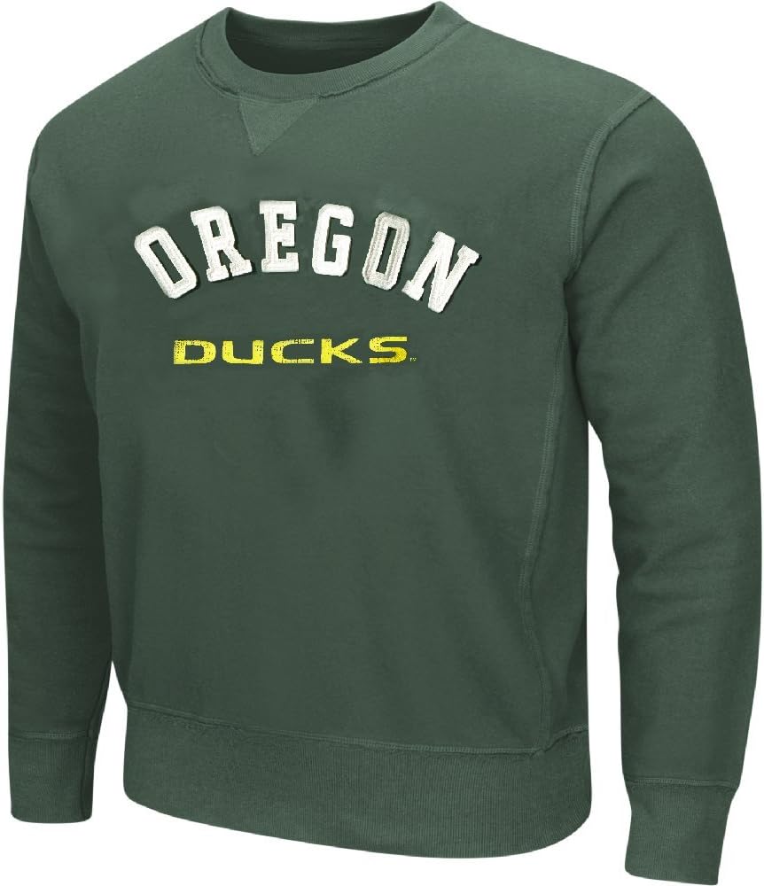 Colosseum Oregon Ducks Drive Crew Neck Sweatshirt (X-Large)