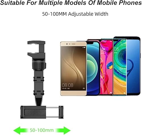 Miniatura 4 de Soporte de teléfono para espejo retrovisor ajustable de 360, soporte para teléfono celular de automóvil, multifunción, estable, para automóvil,