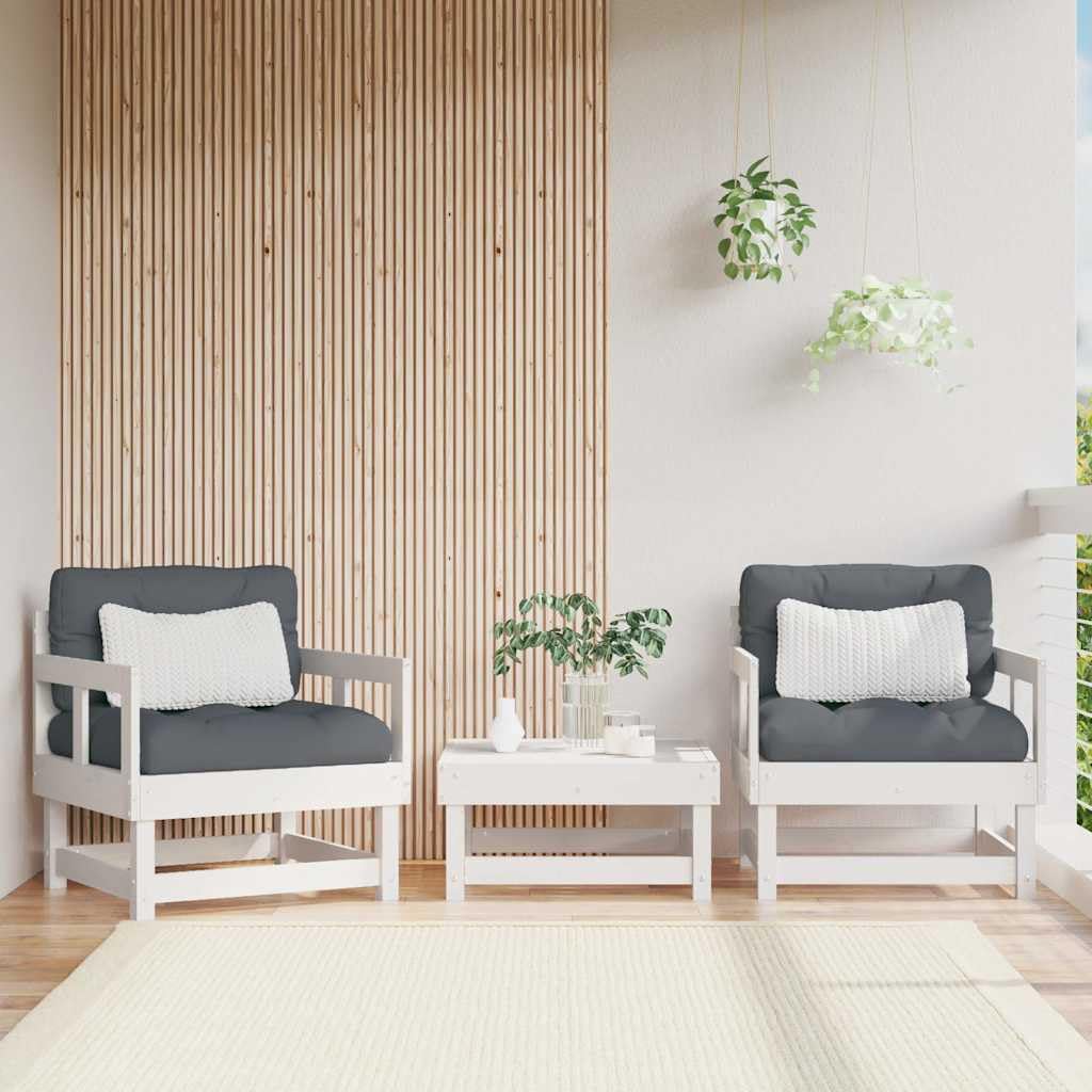 Chaises de jardin en bois de pin blanc confortables pour soulager le dos