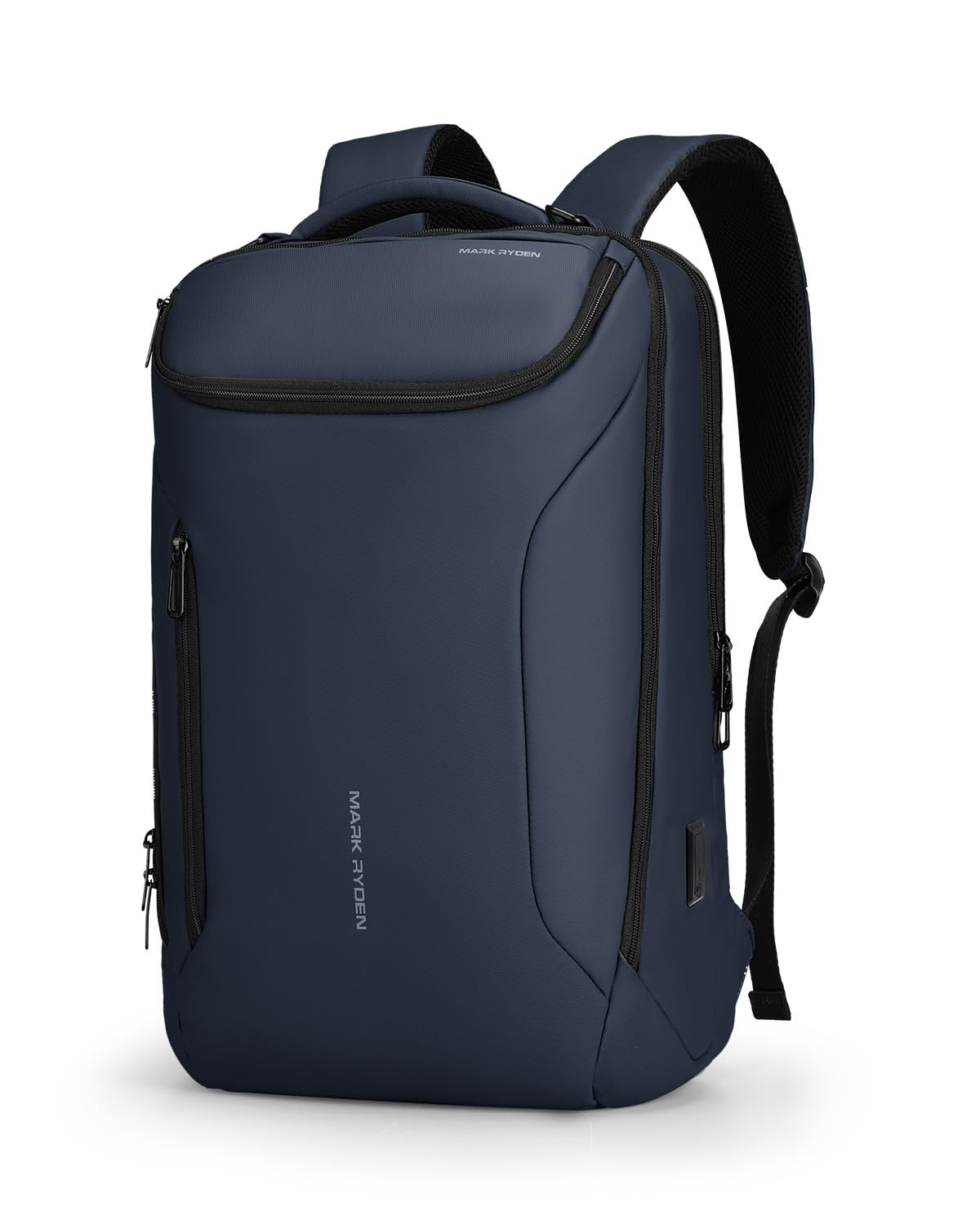 MARK RYDEN Business Backpack for Men, 17.3 Inch Laptop Backpack Blue-3 Pockets
