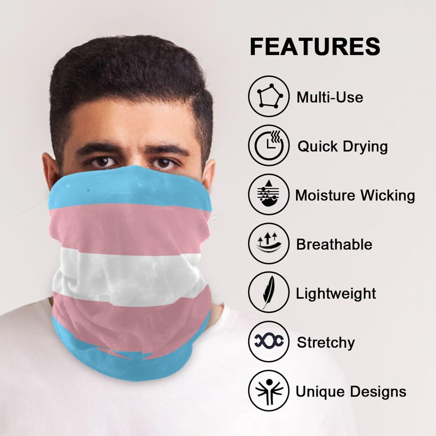 ファッション バンダナ ヘッドウェア シームレス ネックゲートル ヘッドラップ バラクラバ (ゴスバット)