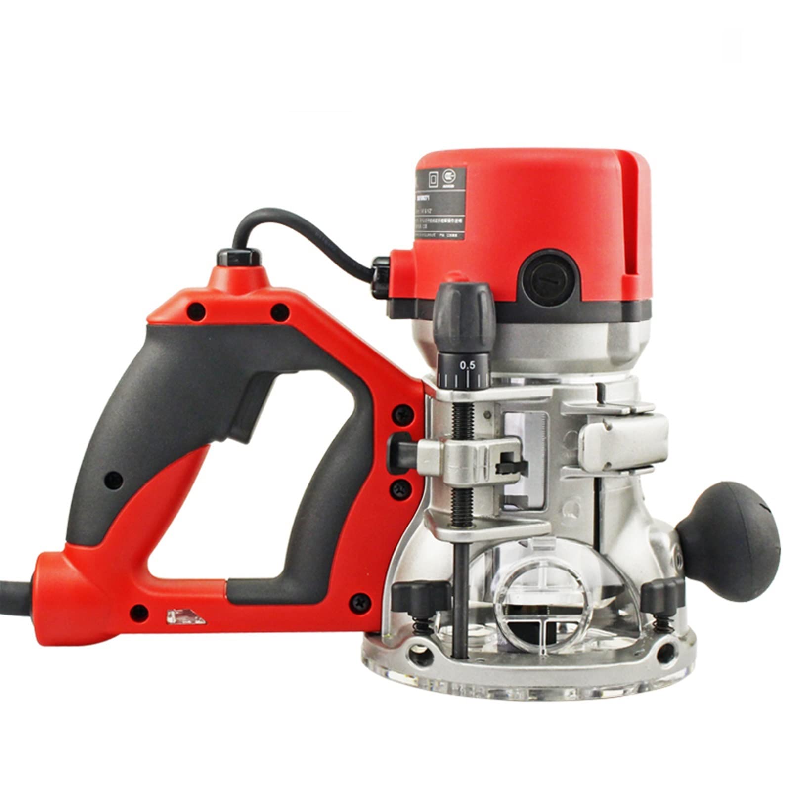 Fresadora de Madera Rebajadora Eléctrica, Máquina de grabado portátil for carpintería, máquina ranuradora de 1300W, máquina de recorte, herramienta de fresado de madera eléctrica DIY para la Decoració
