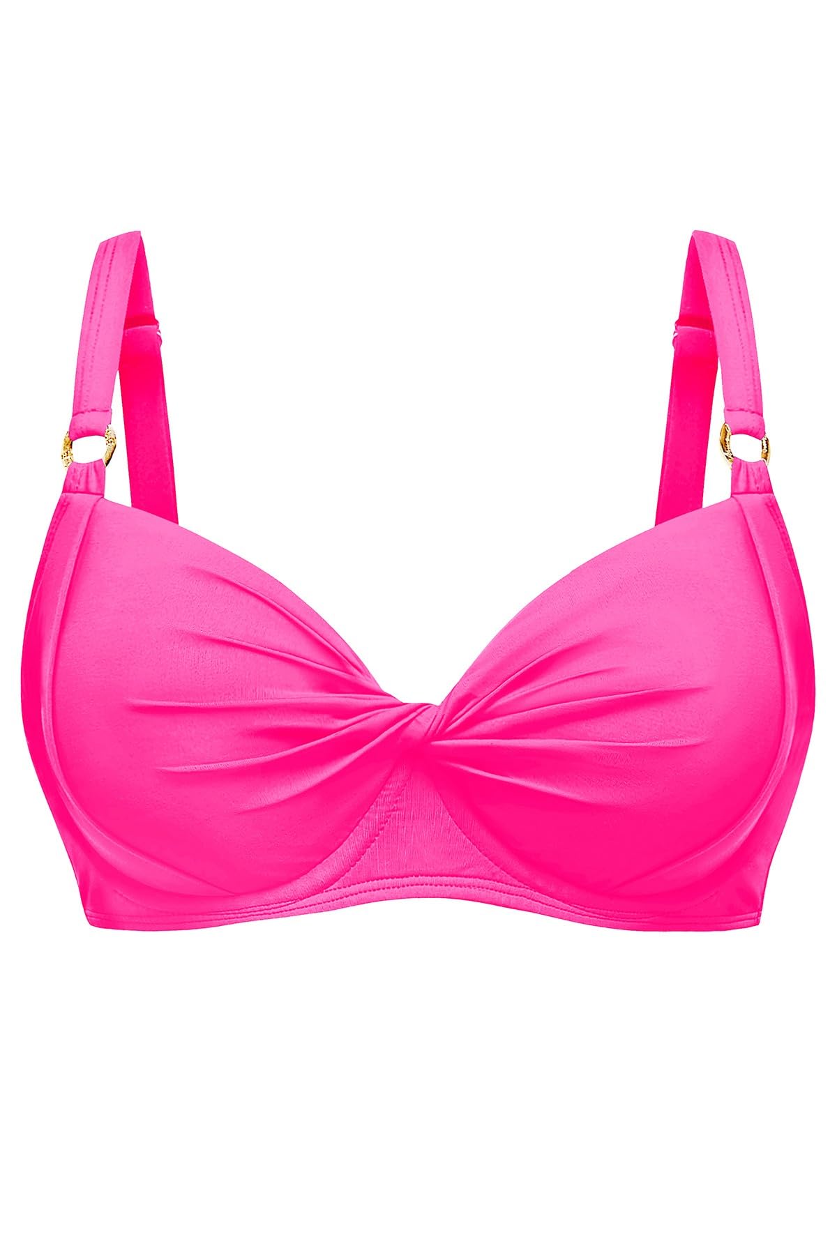 Women Underwire Bikini Top - Bra Padded Push Up Swimsuit Top