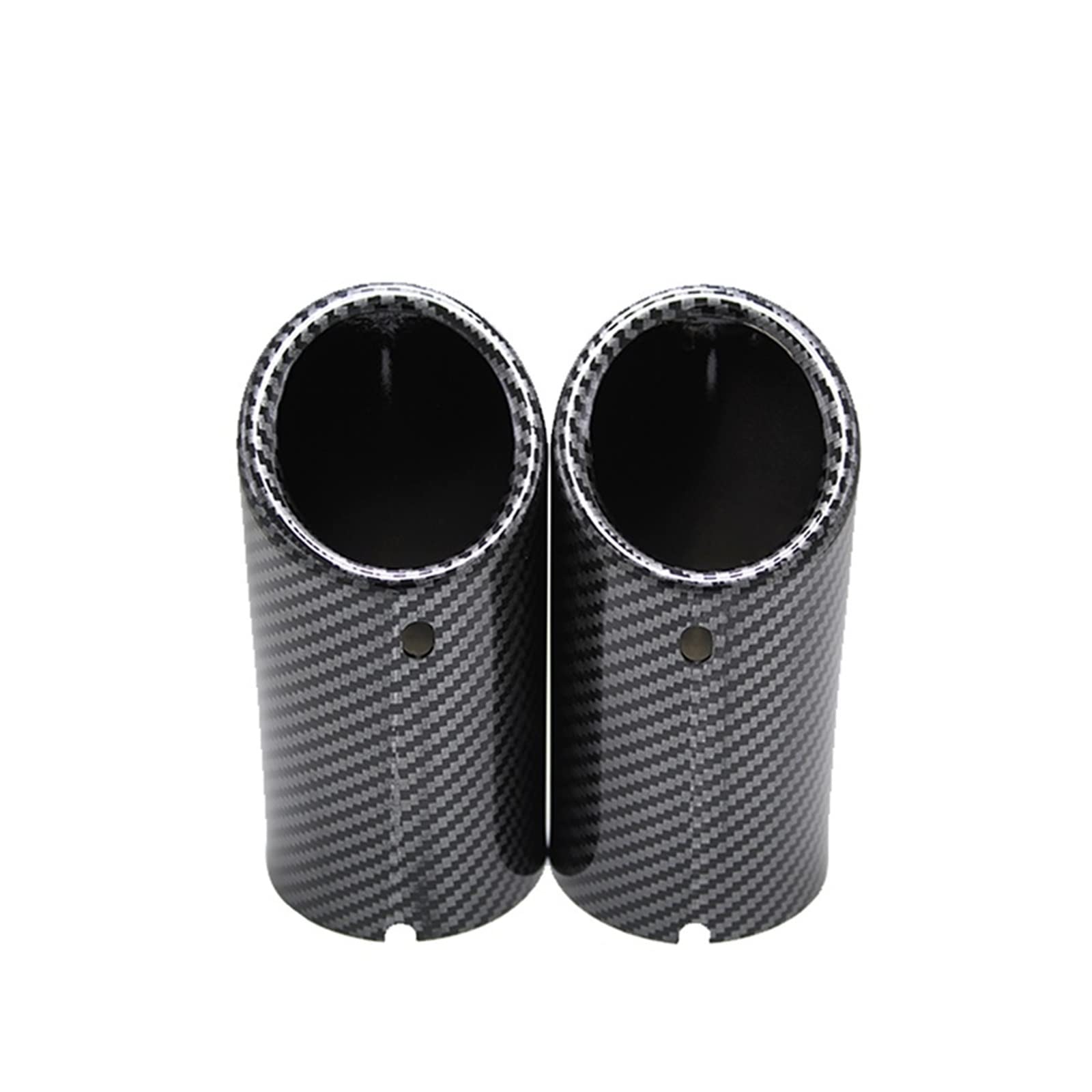 Tubo Escape Coche Cubierta Punta Silenciador Escape Coche 76mm Para VW Para Tiguan Para Passat B7 Para CC 1,8 T 2,0 T Accesorios Para Automóviles Tuberia Escape Silenciador Tubo (Tamaño : 2pcs Carbon
