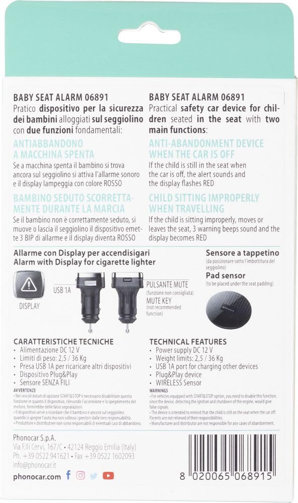 Allarme Anti-Abbandono Per Auto - Tecnaxx TX-162 Per Seggiolini Bambini - Foto 6