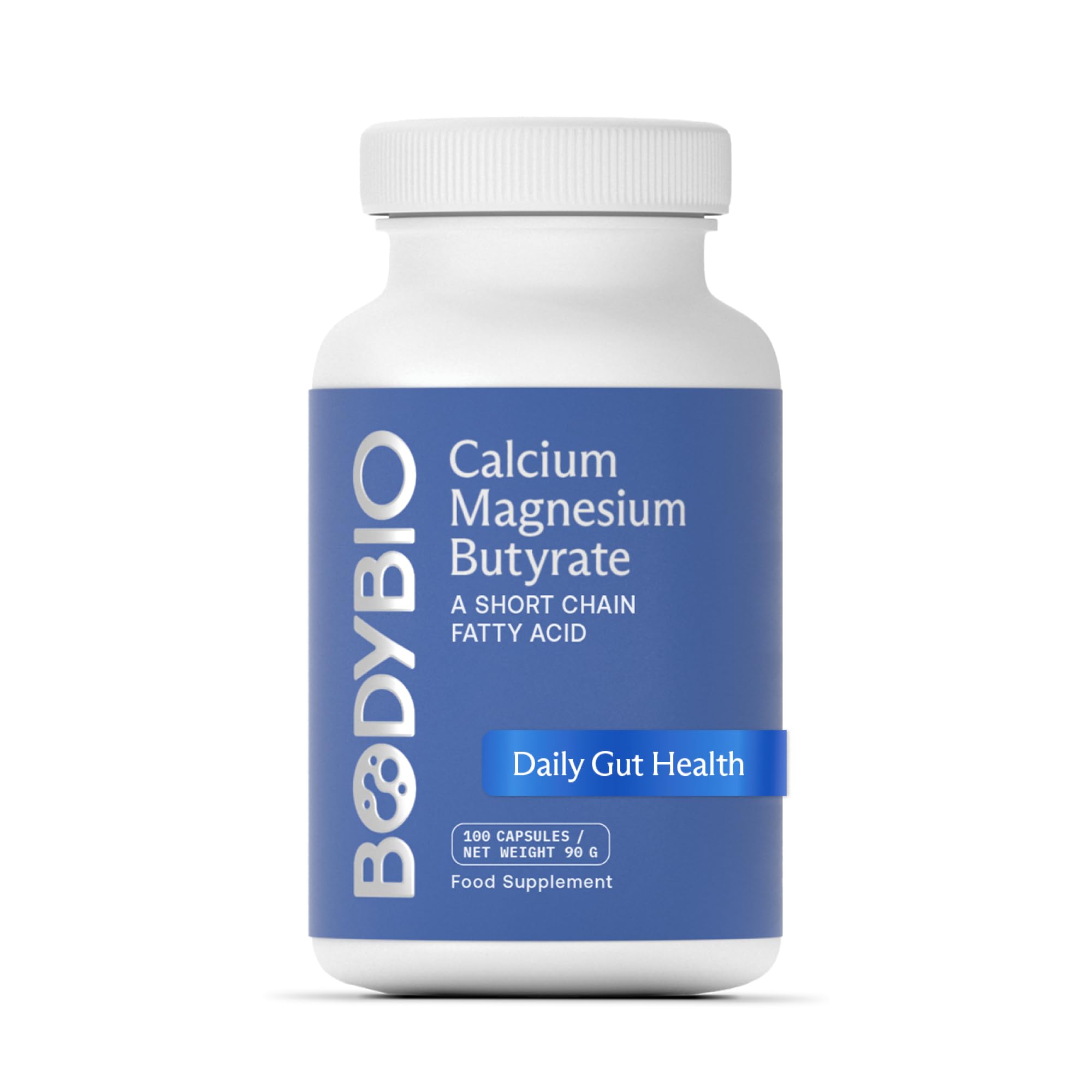 BodyBio Butyrate Calcium Magnesium - Postbiotic for Gut & Digestive Support