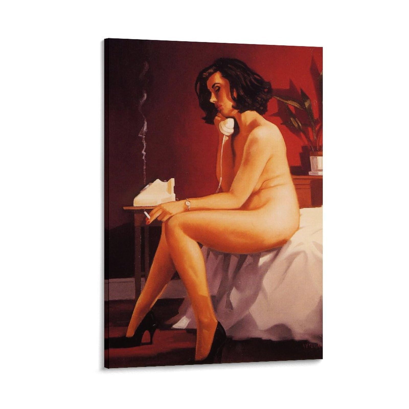 The Arrangement by_Jack_Vettriano Wall Art Prints Poster Decorative Painting Canvas Wall Art Living Room Bedroom 08x12inch(20x30cm)