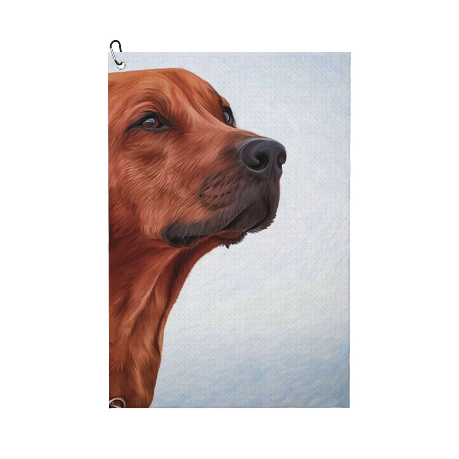 Hnnkloy Dog Rhodesian Ridgeback, 16x24 in Portable Waffle Golf Towels with Carabiner Clip for Golf Bag
