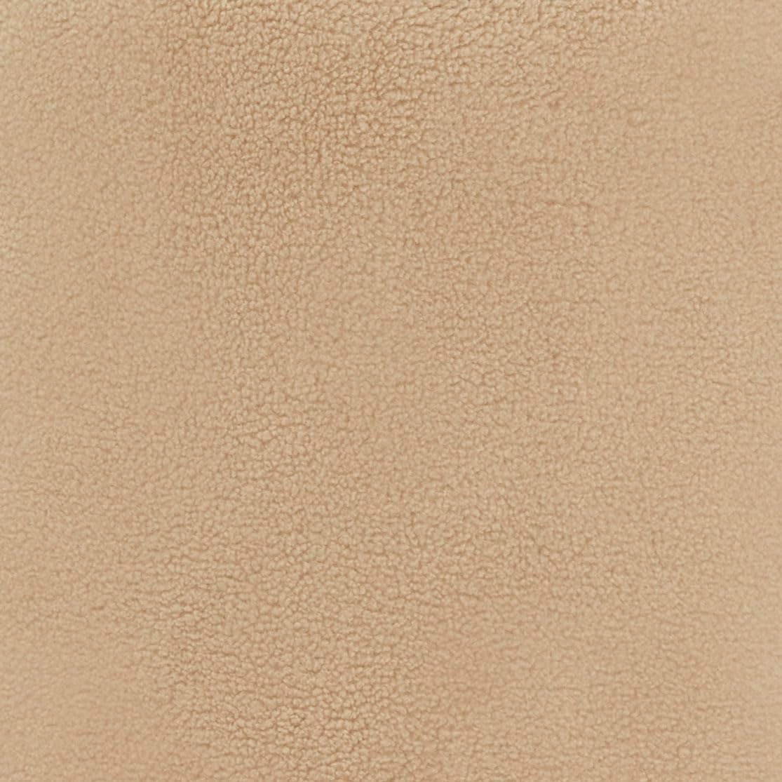 SAFAVIEH Couture Collection Vivie Tan Faux Shearling Ottoman (Fully Assembled)