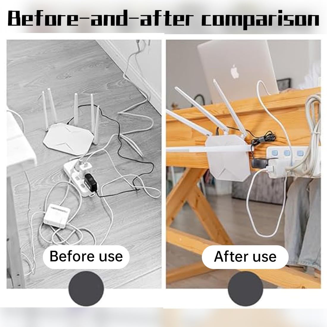 8 Coppie Ganci Adesivi Trasparenti - Ganci A Doppia Faccia Senza Fori, Ideali Per Quadri, Cucina, Bagno - Portata Fino A 2,3 Kg - Foto 6