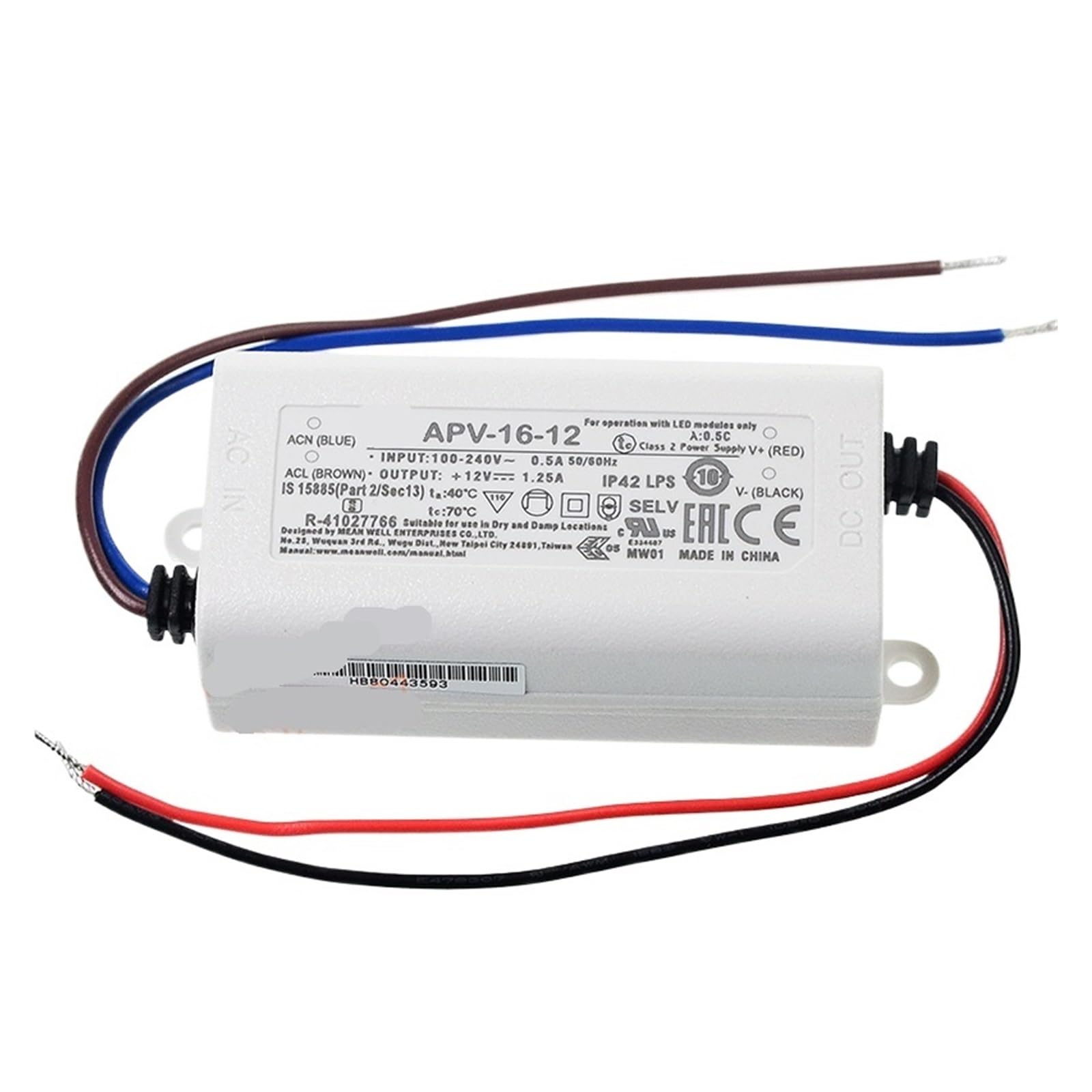YIVELYYZG APV-16-5/12/15/24V Constant Voltage Power Supply 16W(APV-16-5)