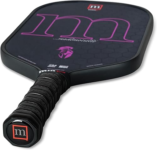 Miniatura 8 de Mint Sport Mademoiselle - Pala de pickleball T700 de fibra de carbono con núcleo de polipropileno de 0.63 pulgadas, superficie giratoria