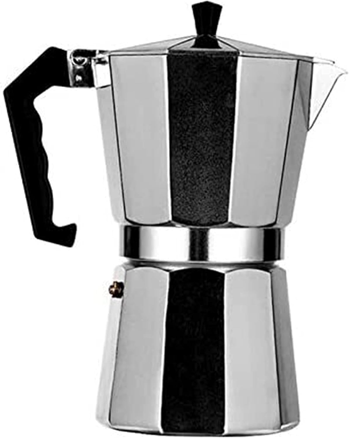 Aluminium Stovetop Coffee Maker 450ml 9cup Stove Top Coffee Maker Stovetop Coffee Brewer (Color : Silver, Size : 100ml) (Silver 450ml)