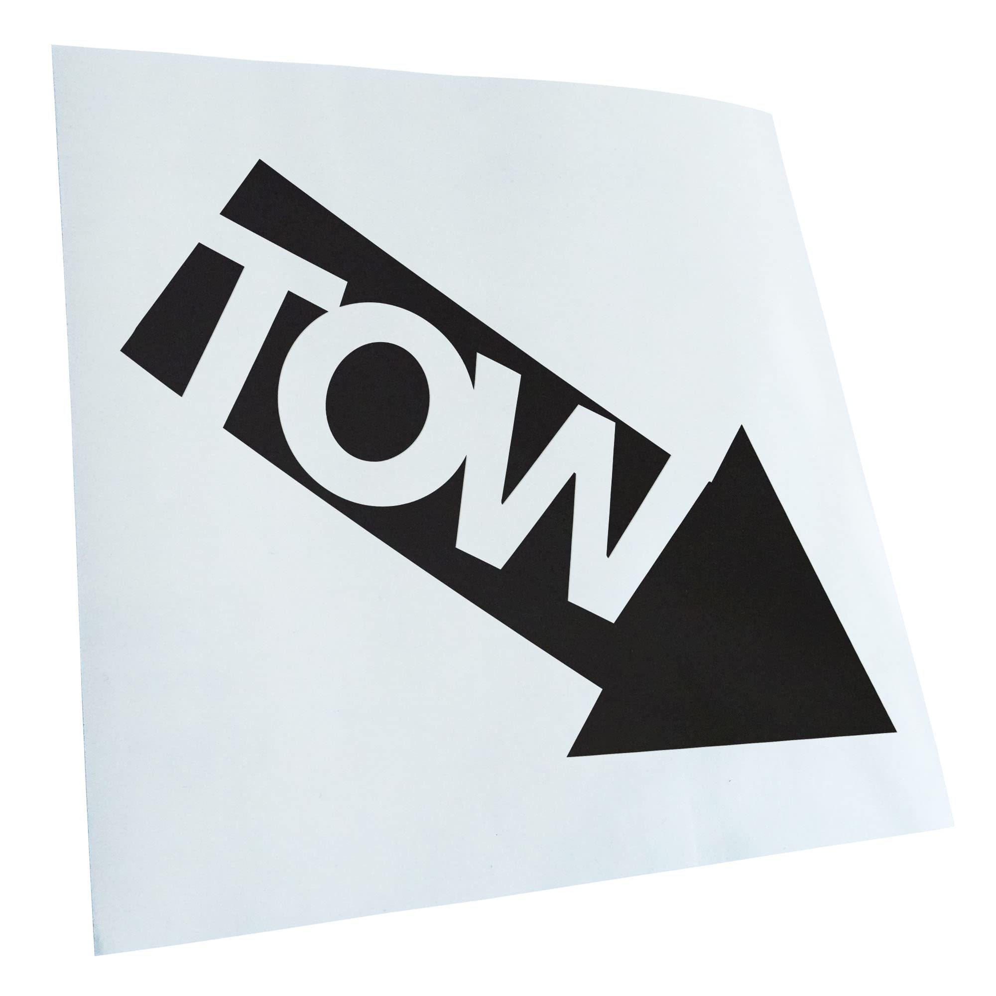 Kiwistar - Car Sticker - Matt Black - 30 x 25 cm Tow - Tow - Car - Rear Window Car Sticker Weatherproof for Car Truck Moped Truck - Sticker Exterior Self-Adhesive Tuning Accessories for Windows