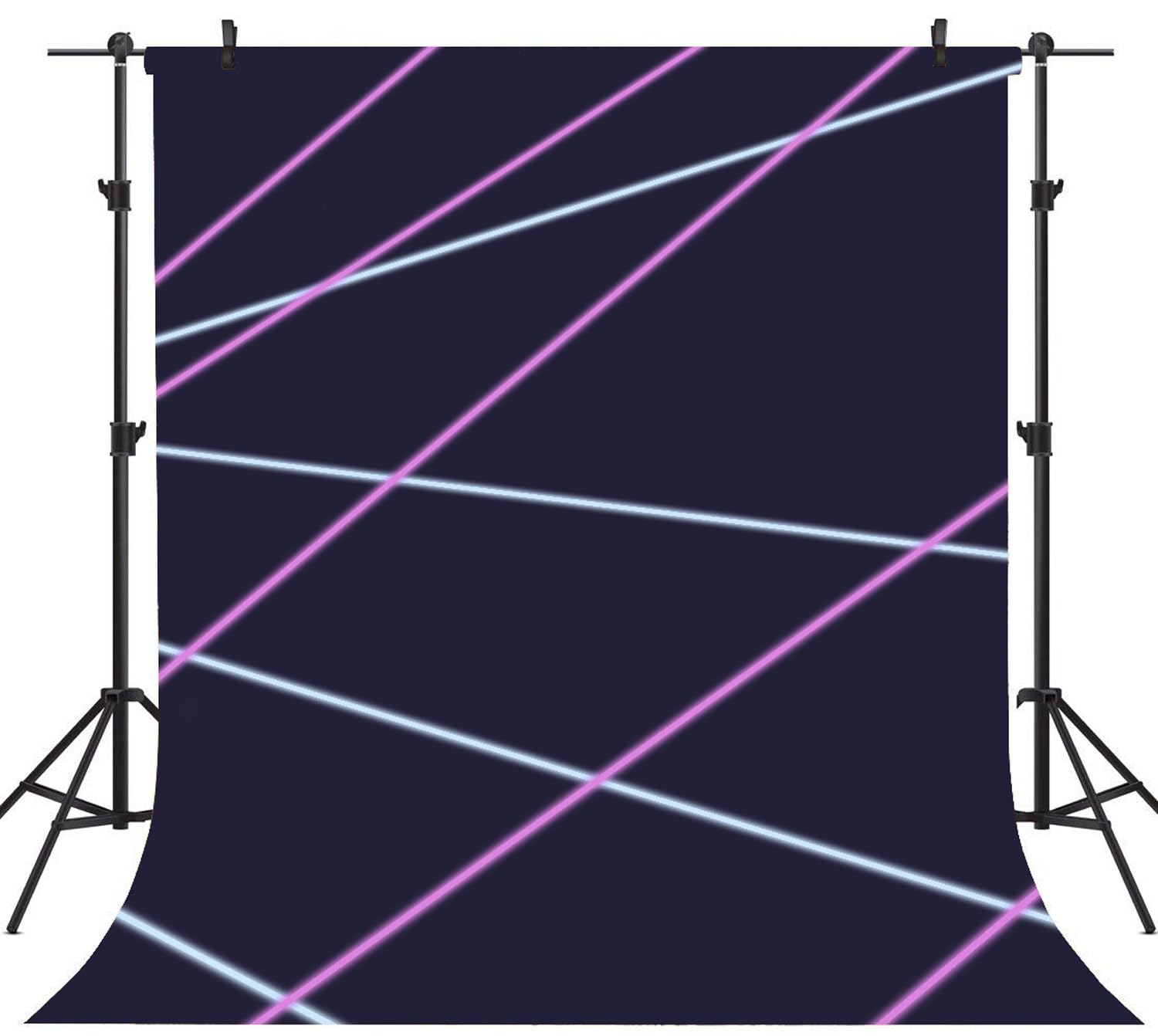 Sensfun Laser Line Photography Backdrop Neon Laser Tag Birthday Party Night Game On Indoor Photobooth Background Glow Photo Studio Backdrops Fabric