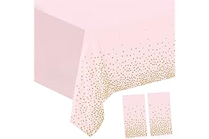 Pink and Gold Tablecloth for Elegant Events