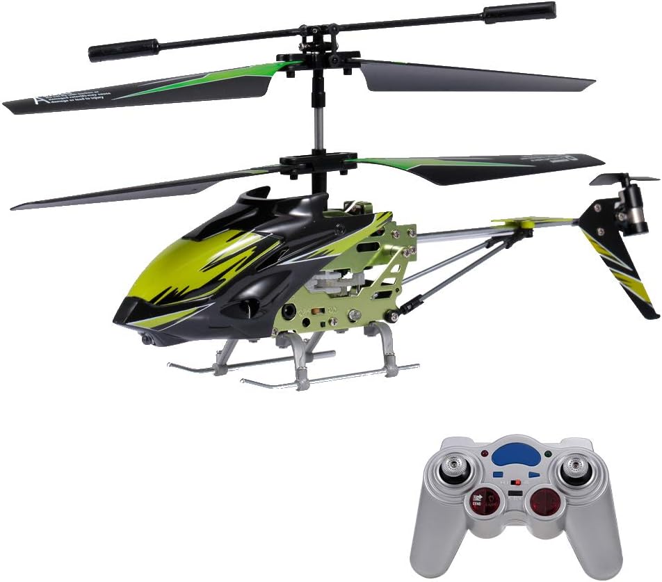 GoolRC RC Helicopter, Remote Control Helicopter with Gyro and Light, S929-A 3.5 Channel Mini Helicopter for Kids and Beginners (Green)