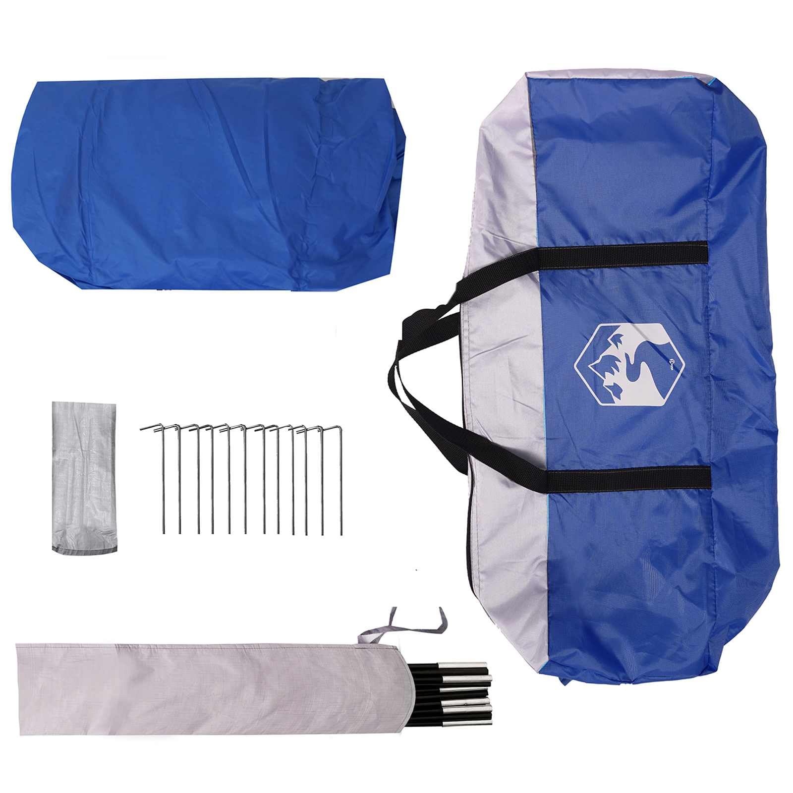 vidaXL Dôme de Piscine 472 x 460 x 229 cm Bleu Azure