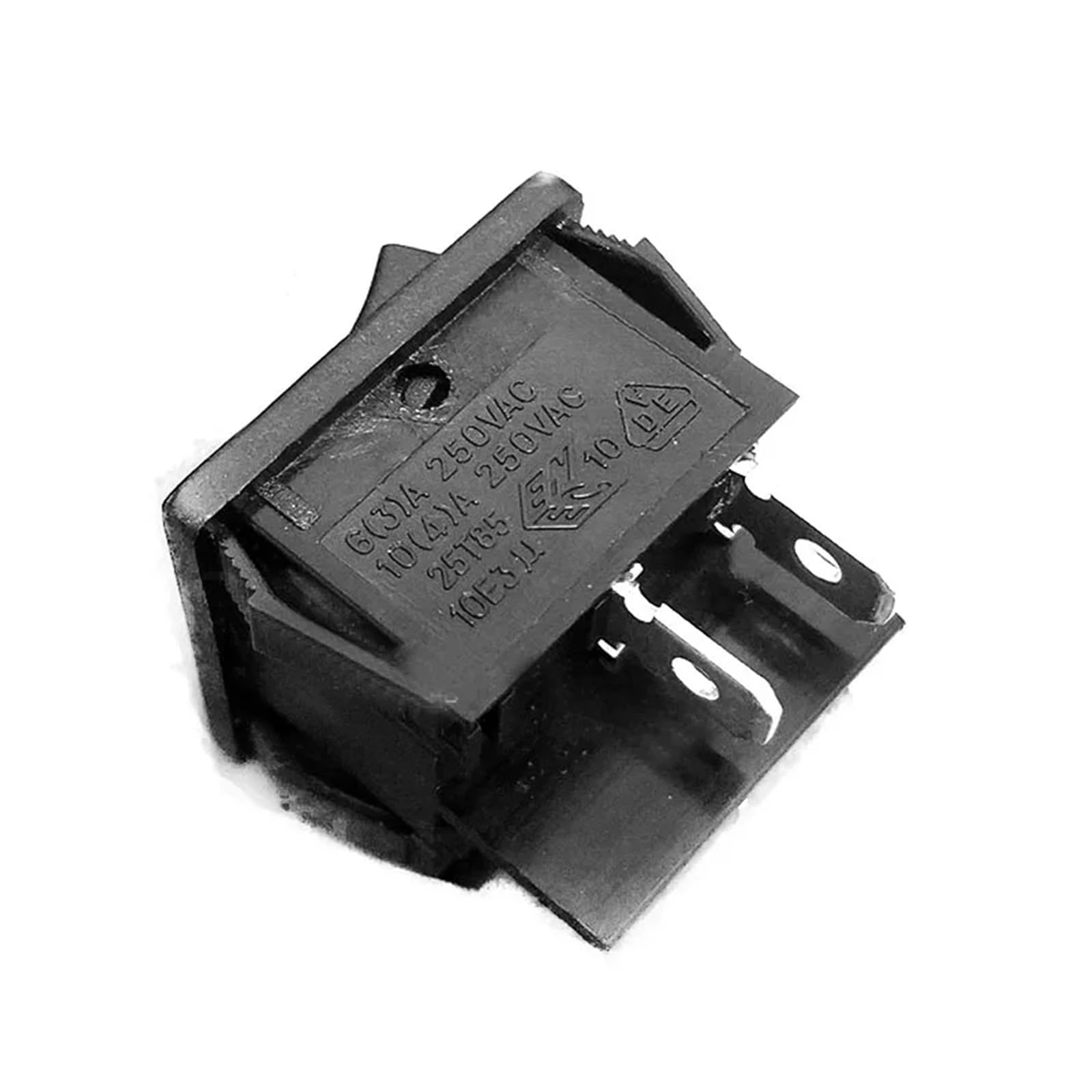 Interruptor Basculante Cuadrado R13-33 6A250V 21 * 24 Mm(4p Black On-Off)