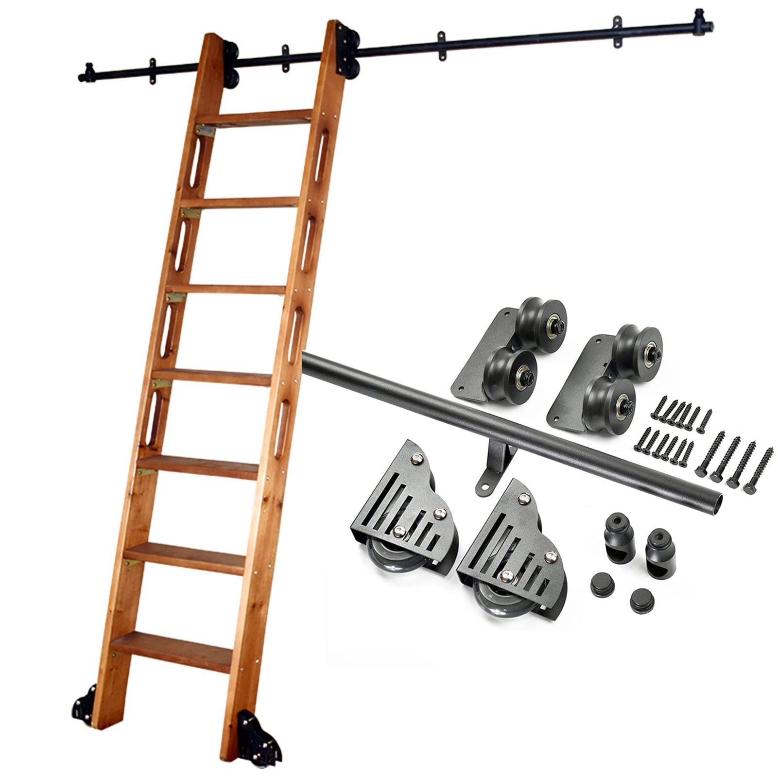 Kit de placard coulissant pour suspendre une porte de grange en bois et gagner de la place