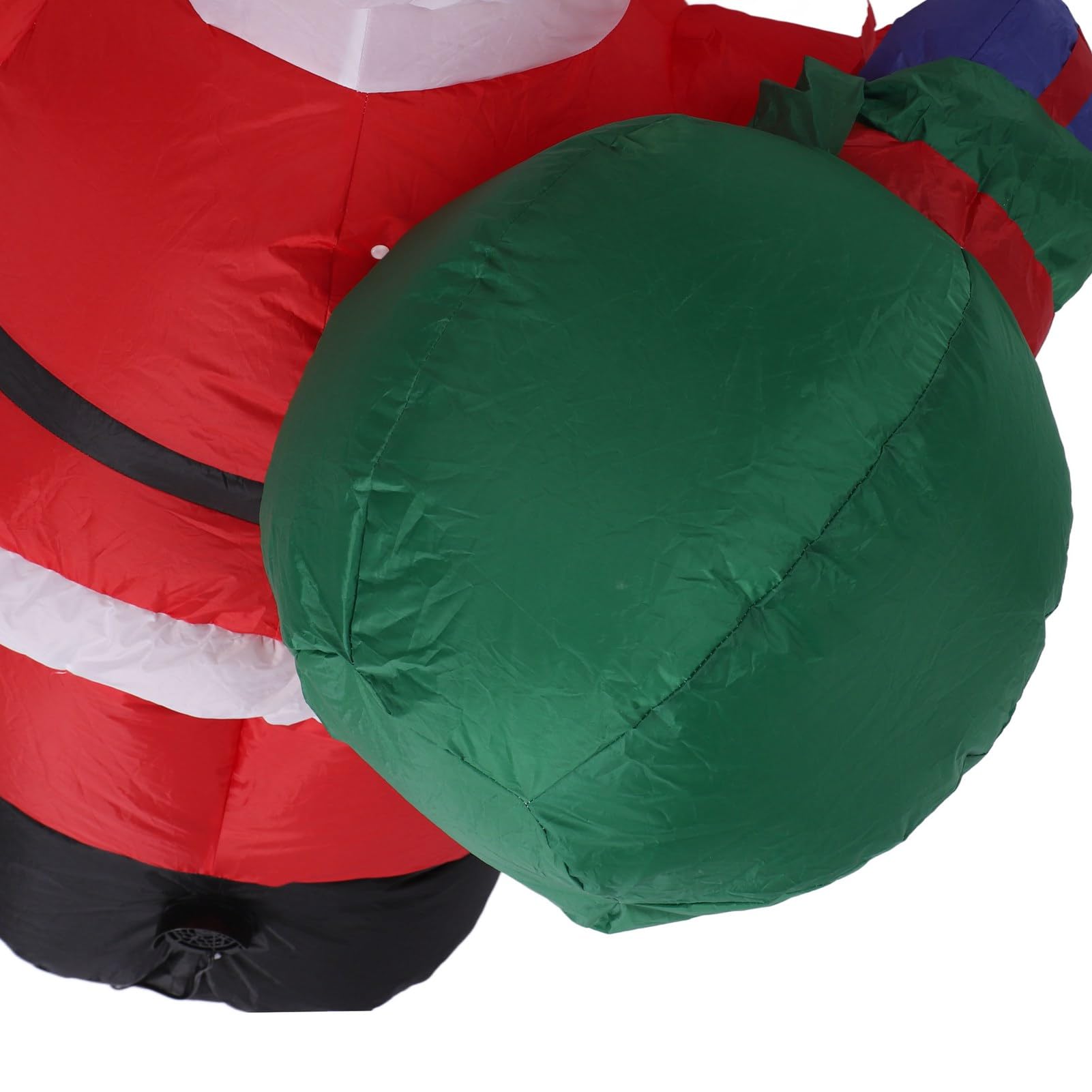 Haofy Babbo Natale Gonfiabile da 1,2 M con Sacchetto, Decorazioni Natalizie Gonfiabili con LED, Decorazioni da Giardino per Prato da Giardino Interno Ed Esterno (Spina Europea