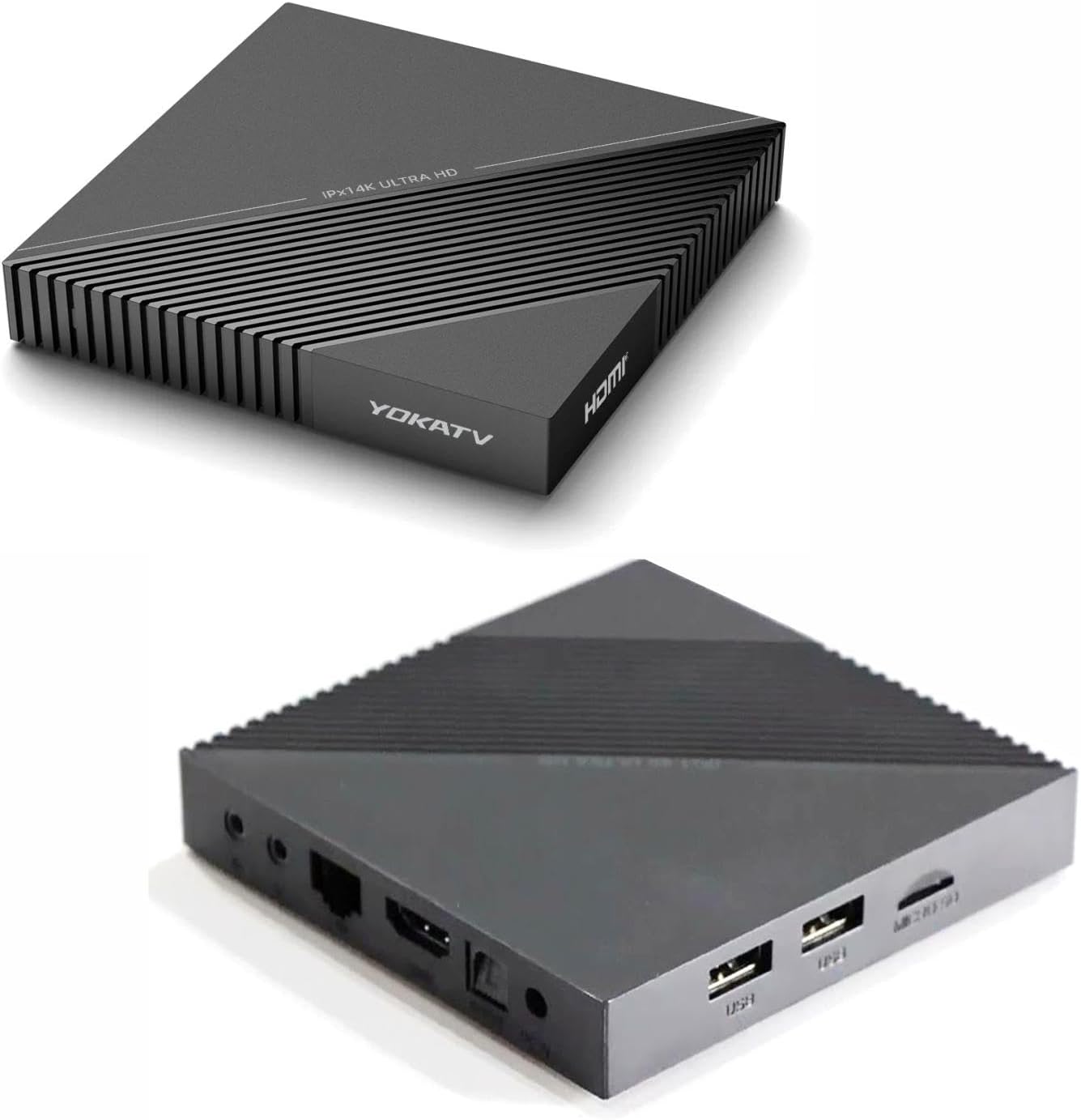 Yoka IPX1 4K Android TV Box with various ports