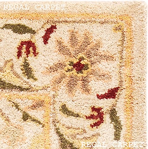 Image of Regal Carpet Brand Vintage Collection of Classical Woollen Tuffted Carpets for Home Size 4 x 6 feet (120X180 cm) Multi