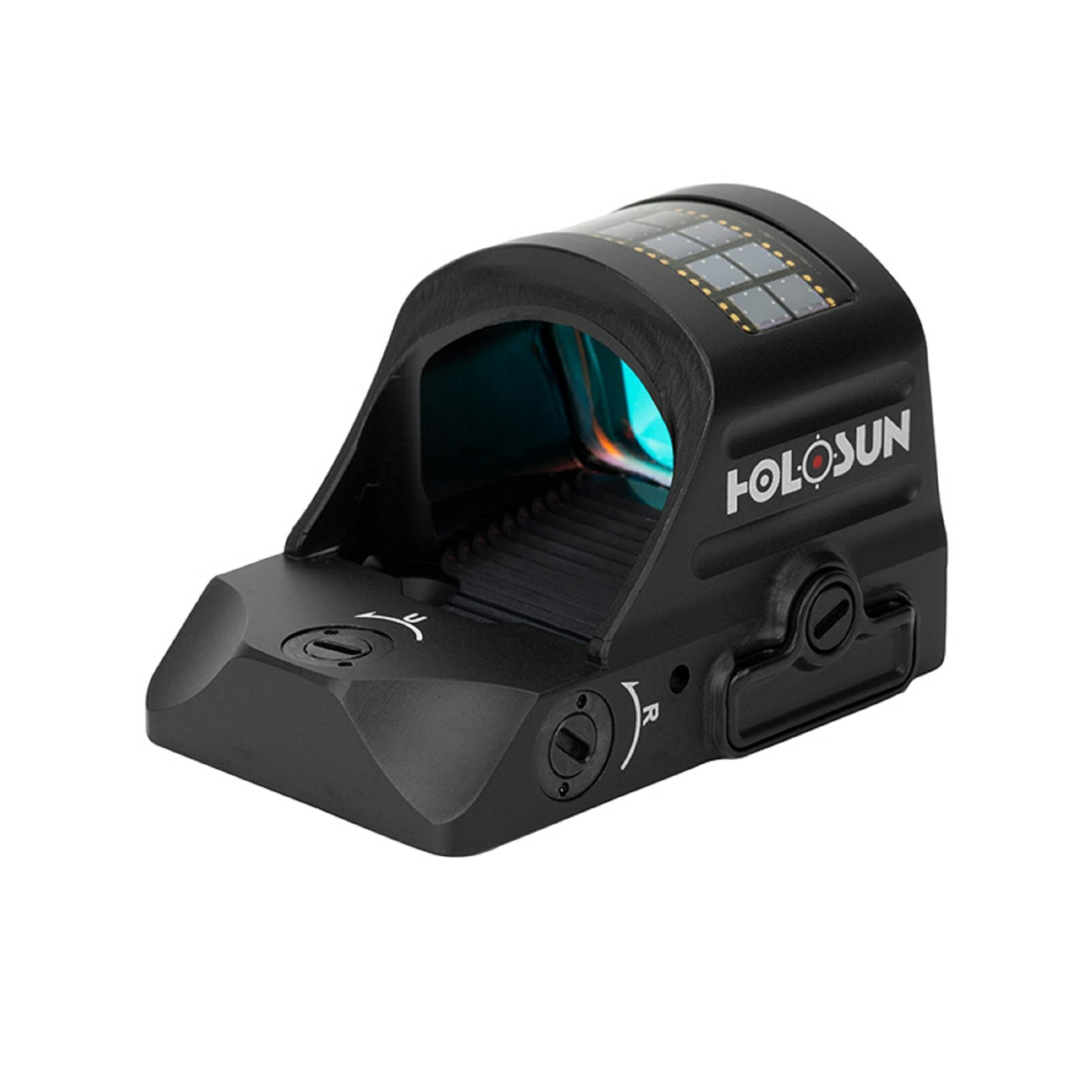 Holosun HS407C-X2 Offenes Reflex Rotpunktvisier + 2MOA Punkt Absehen, Solarzelle, schwarz, Jagd, Sportschießen Softair, Tactical Mini - 70149029