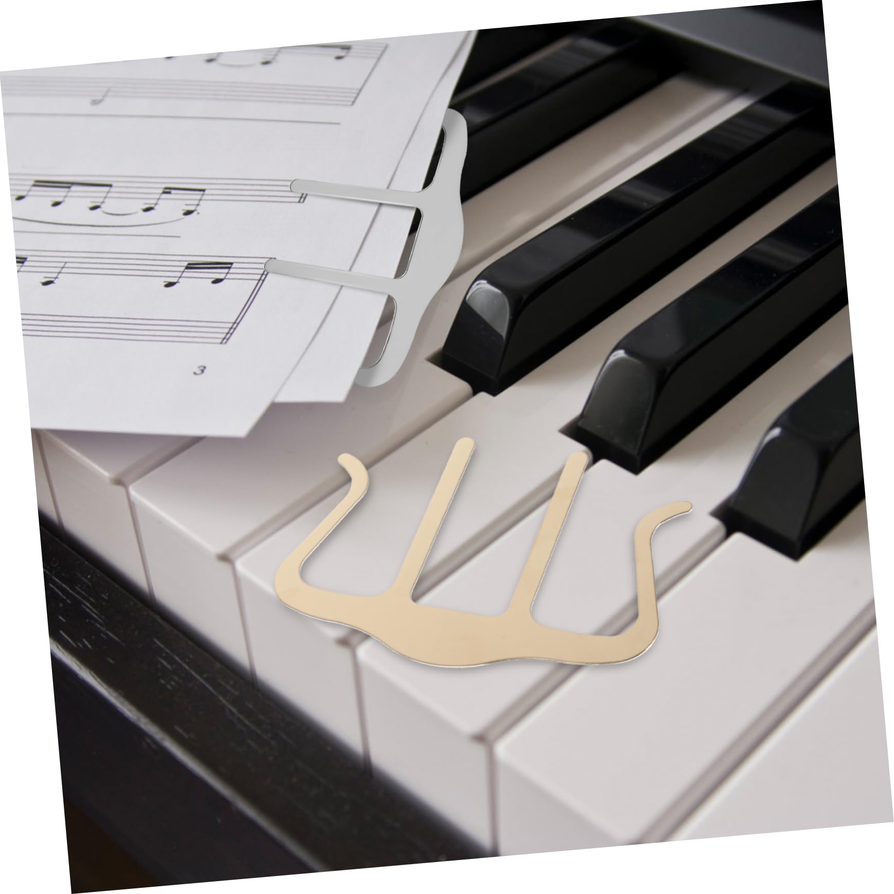 HEMOTON Sheet Music Holder Clip Metal Music Score Clip for Piano Small and Durable
