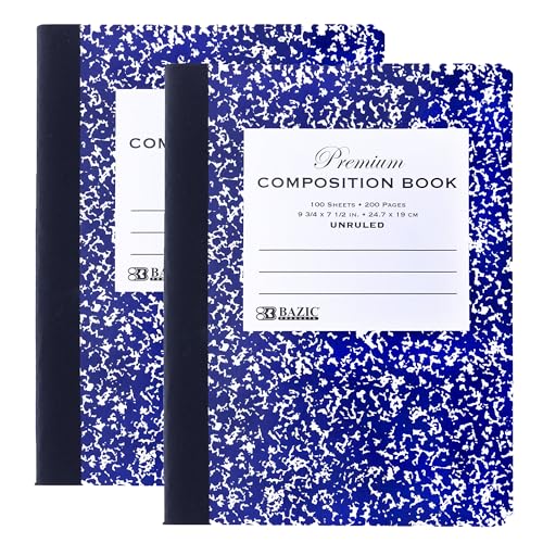 Cahier de composition marbre noir ligné BAZIC pour éviter les feuilles perdues et centraliser vos notes - 2