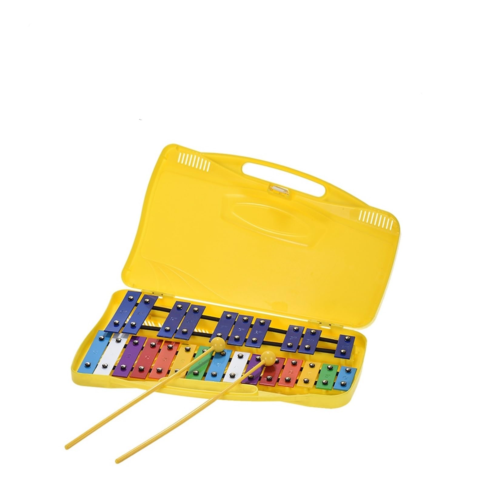 xilofono ​Legno Colorato 25 Note Glockenspiel Xilofono Percussioni Ritmo Strumento Musicale Didattico con 2 Mazze Custodia da Trasporto