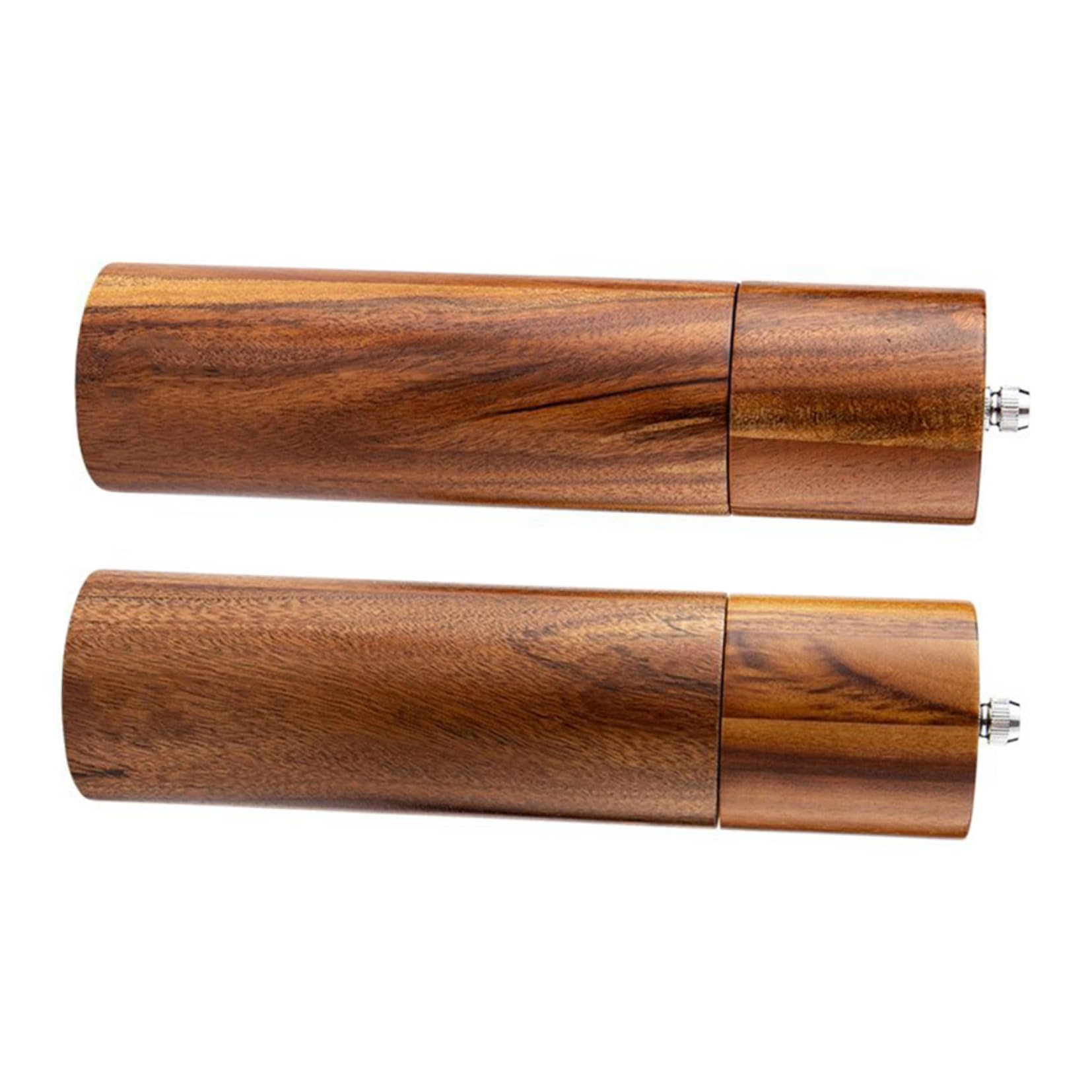 Artibetter Manuelle Pfeffer und Salzmühle aus Edelstahl und Holz mit Keramikmahlwerk Einfach zu Bedienen für Küche und Gewürze
