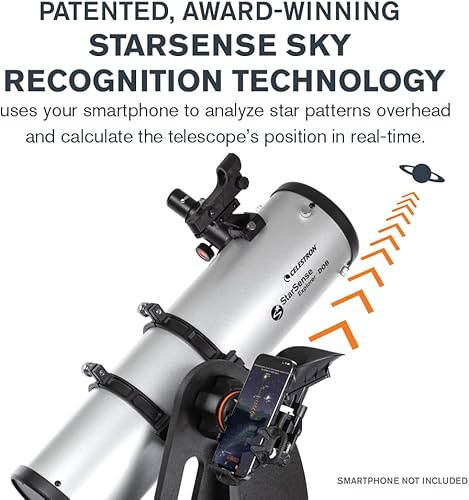 Miniatura 3 de Celestron StarSense Explorer - Telescopio Dobsonian de sobremesa para smartphone compatible con la aplicación  Funciona con la aplicación StarSense