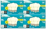 Led technology EcoSmart 60W Equivalent Bright White A19, Dimmable LED Light Bulb (16 Pack)