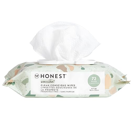 Miniatura 1 de The Honest Company Toallitas Clean Conscious  99% de agua, compostables, a base de plantas, toallitas para bebé, hipoalergénicas, verificadas por