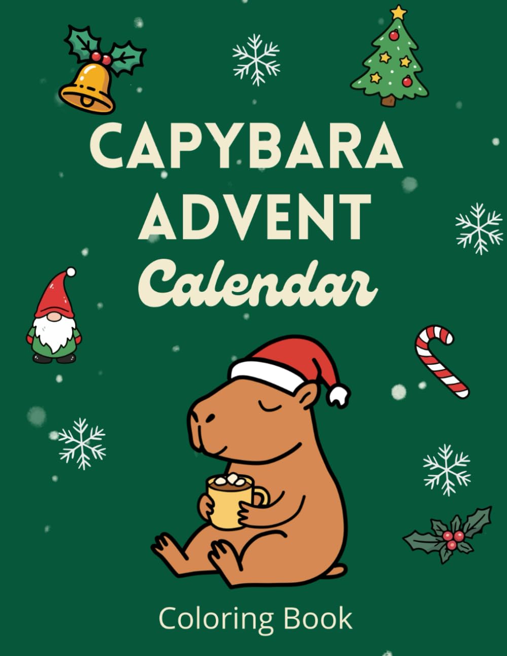 Capybara Advent Calendar: Coloring Book