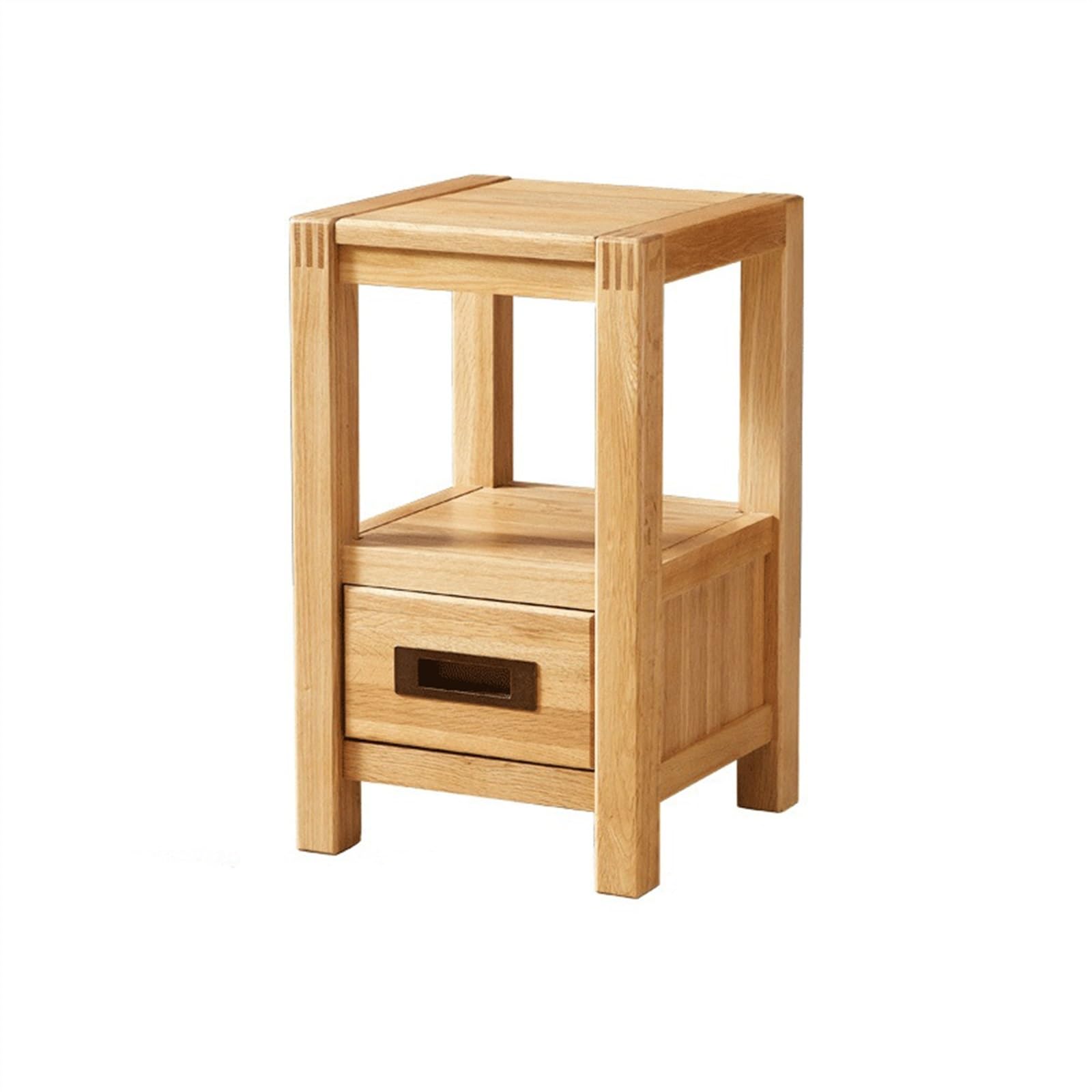 Petites armoires en bois massif et table de chevet gain de place pour optimiser le rangement