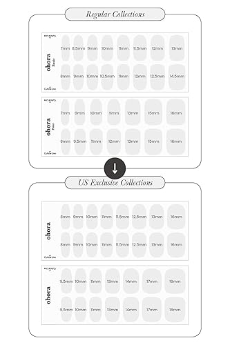 Miniatura 2 de ohora Tiras de uñas de gel semicuradas (N Black Hourglass), rango de tamaño extendido, funciona con cualquier lámpara de uñas, calidad de salón,