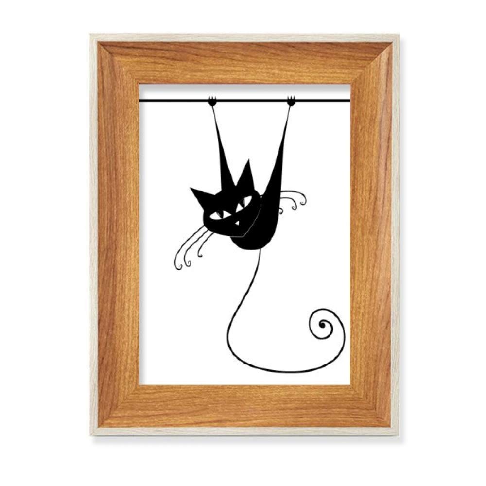Cadre de photo chat noir de bureau pour salon cosy