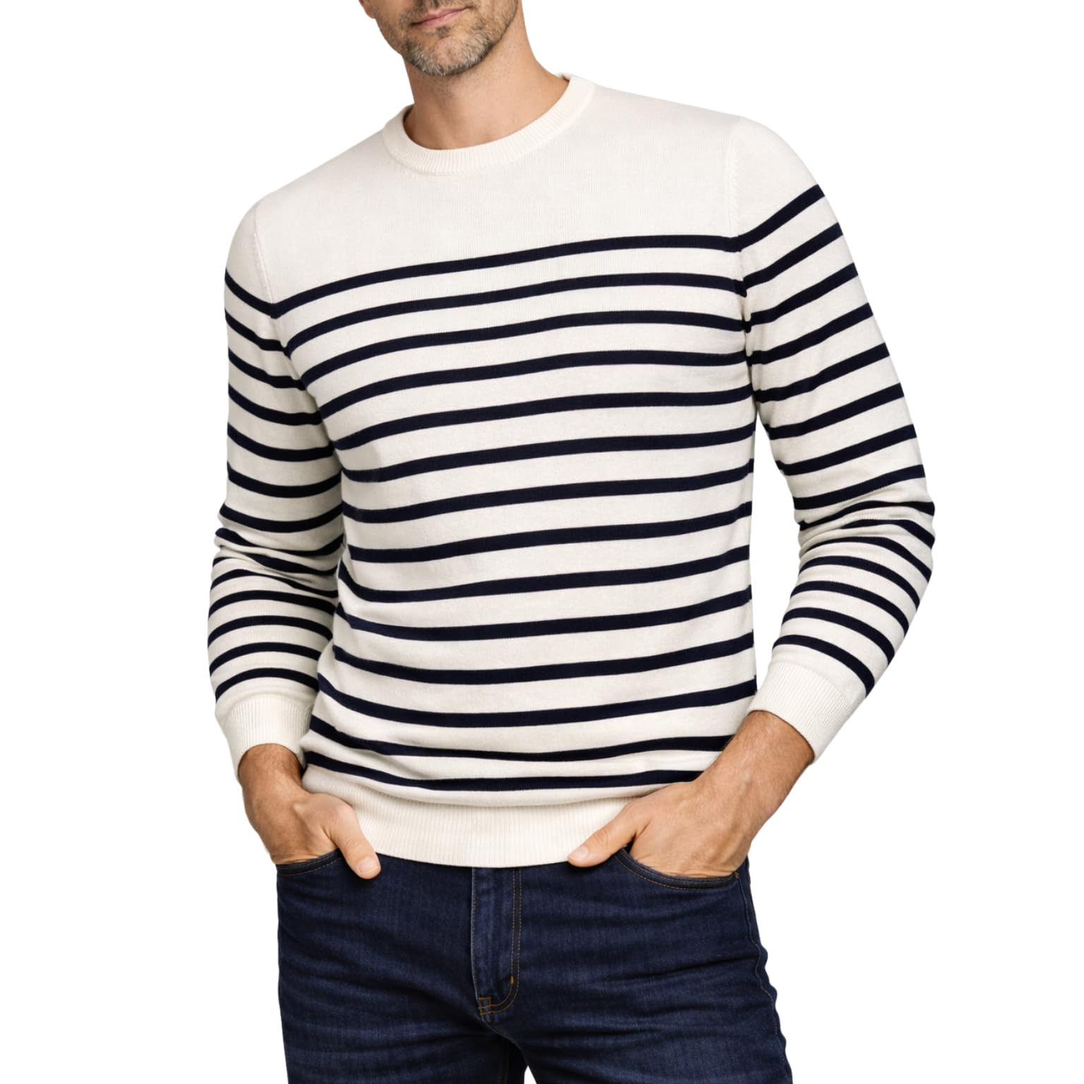 Xact Maglione Girocollo in Cotone al 100% per Uomo