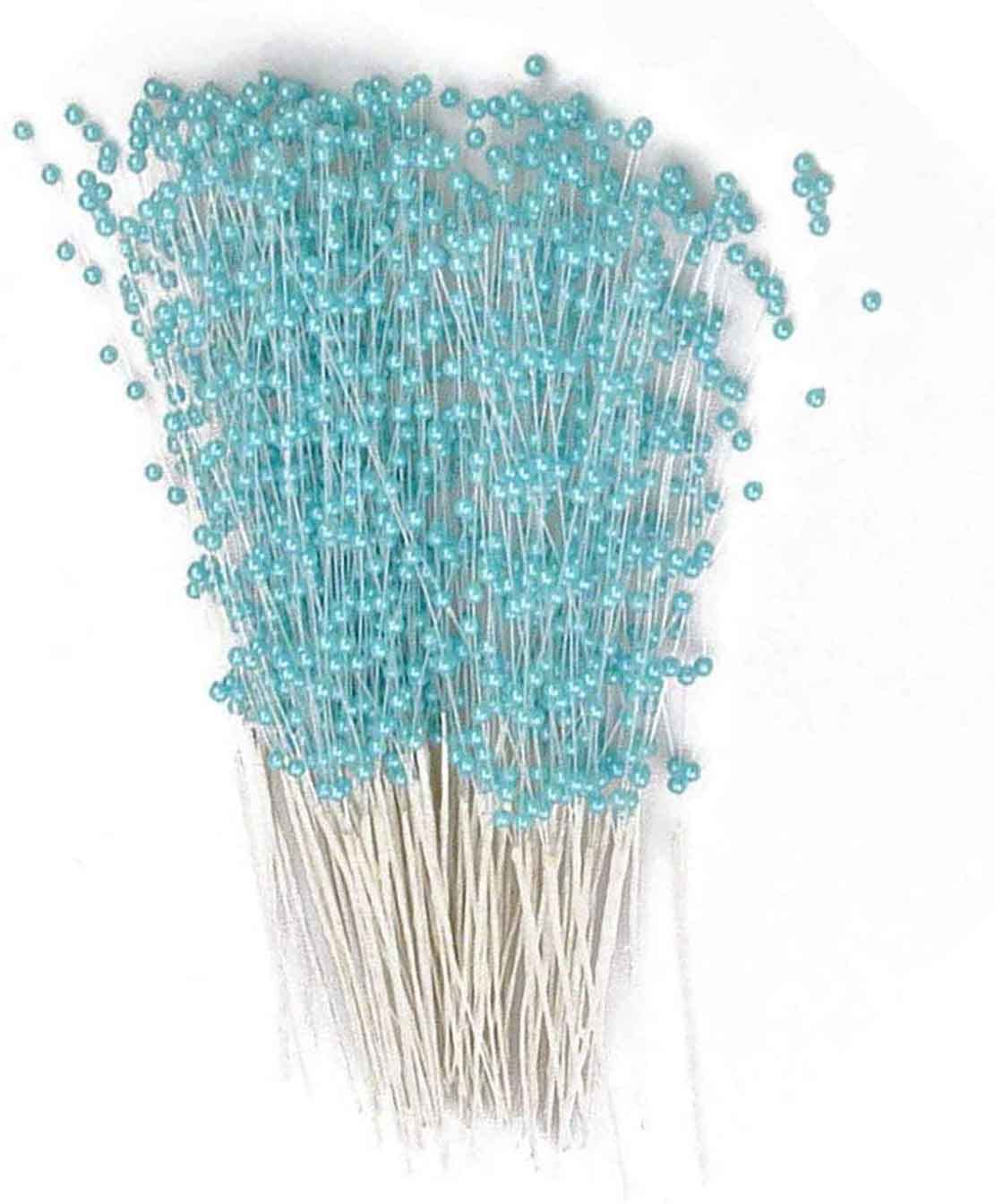 100 Stems Bridal Wedding String Sticks Beading on Wire Stems Bouquet for DIY Garland Pearl Home Wedding Party Decor Craft