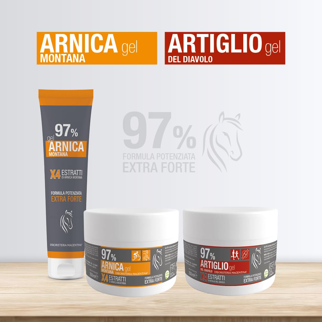 Erboristeria Magentina Arnica 97% Gel 250 ml - Formula Potenziata Extra Forte