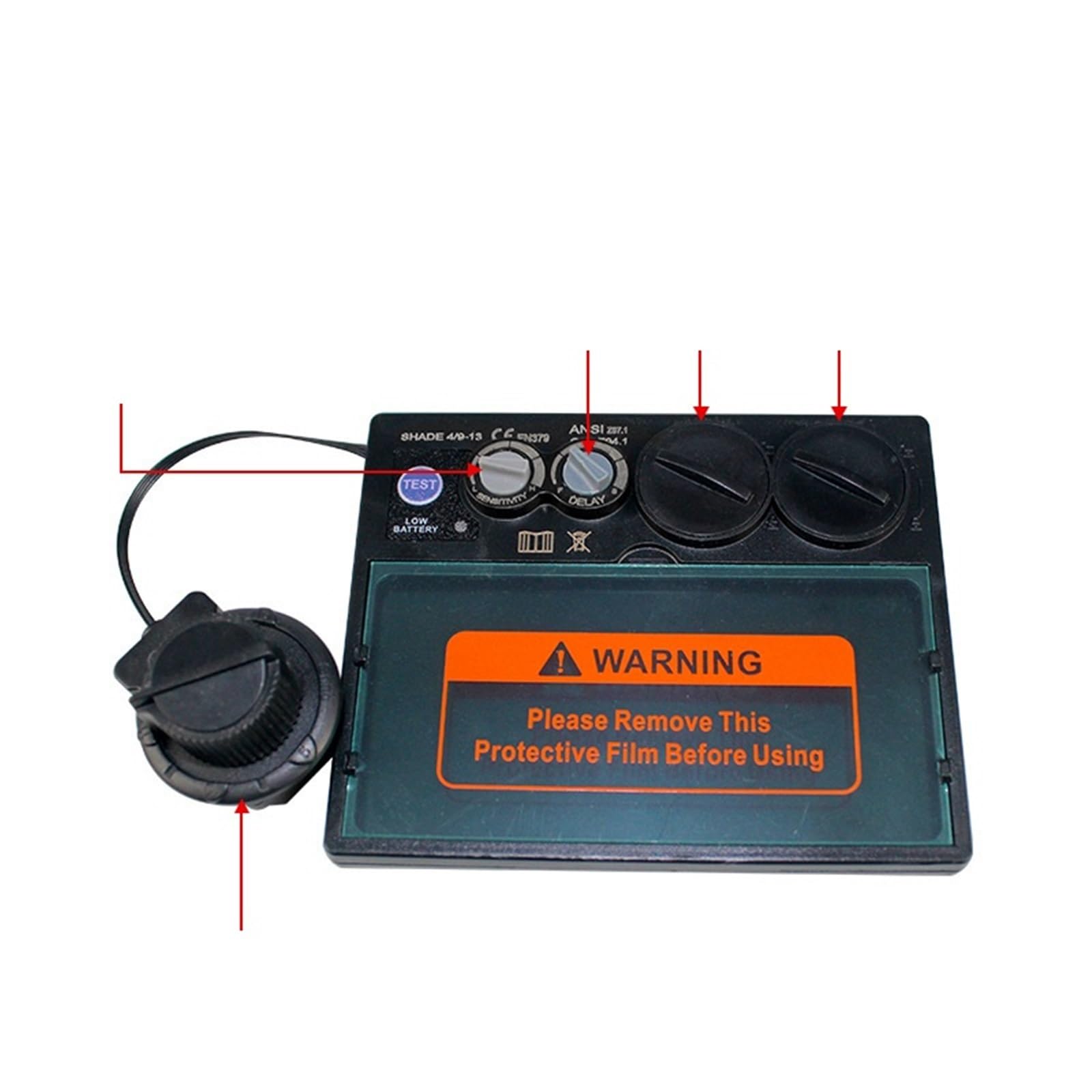 Careta Soldar, Mascara Soldar Máscara protectora for soldar con oscurecimiento automático solar y pantalla LCD dual, gorra for soldar, casco for soldar montado en la cabeza(Nomal)