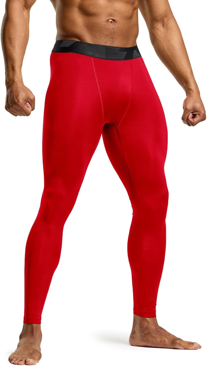 TSLA Men's Compression Pants - Cool Dry Athletic Sports Workout Running Tights Leggings Baselayer