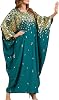 ODIZLI Muslim Abaya for Women Long Dresses Dubai Pendant Bat Sleeves Turkey African Caftan Vest