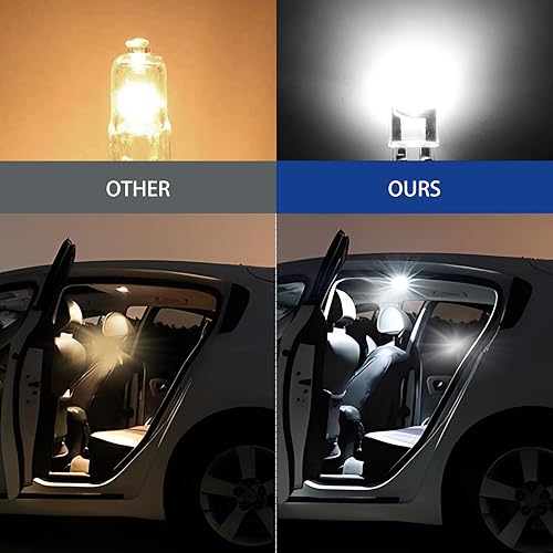 Miniatura 5 de yvshy Juego de 30 luces LED T10 para automóvil, tablero de fibra de vidrio IP68, impermeable, luz indicadora de ancho, luz de lectura de doble