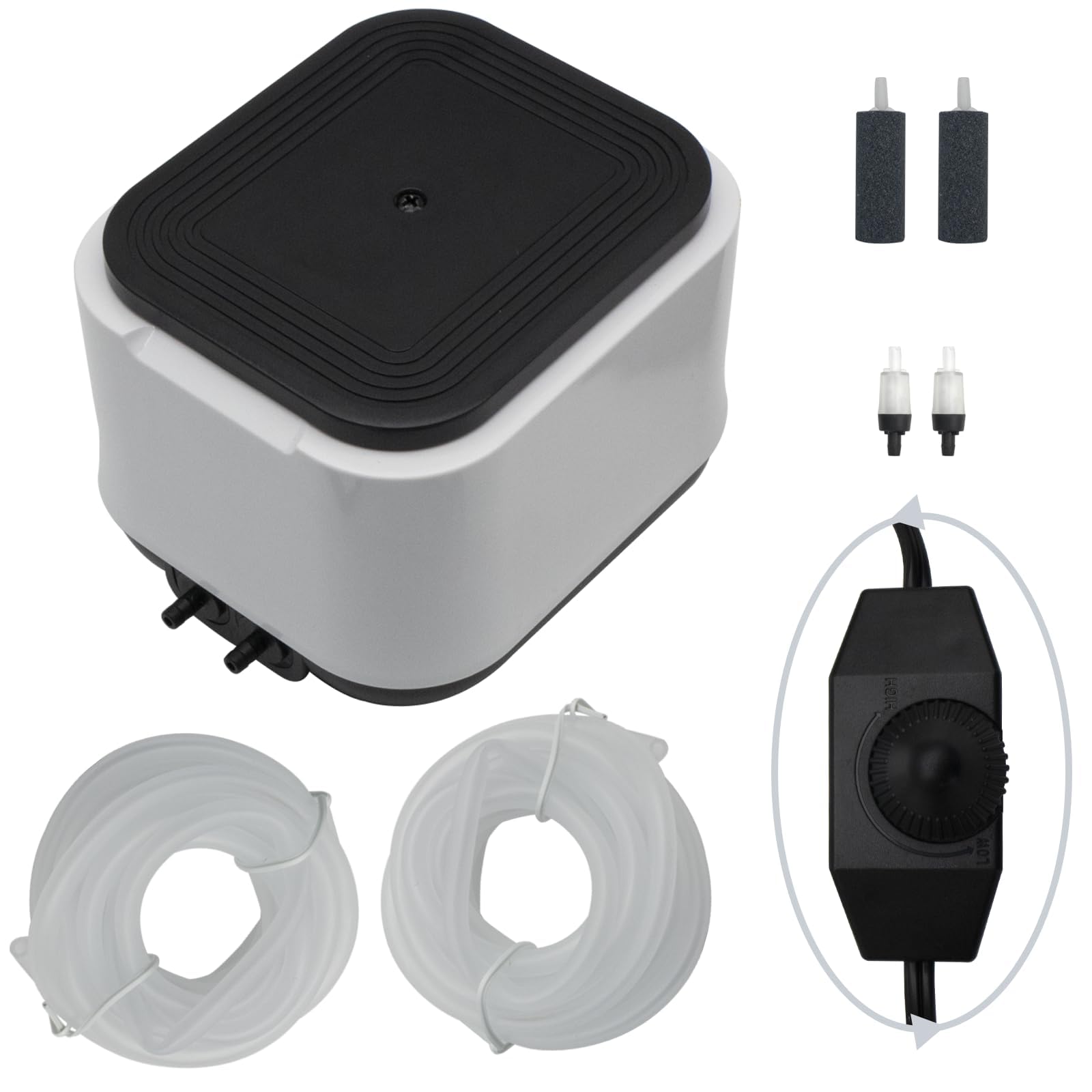 Snapklik.com : Ultra-Quiet Aquarium Air Pump For Large Fish Tanks Up To ... - Best Air Pump For Large Fish Tanks Usa