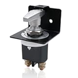 MaySpare Battery Disconnect Switch with Locking Plate,500A Battery Kill Switch,12V-36V Battery Doctor Polarity Negative for Cars, RV, Boat-Fixed Handle Isolator, Waterproof