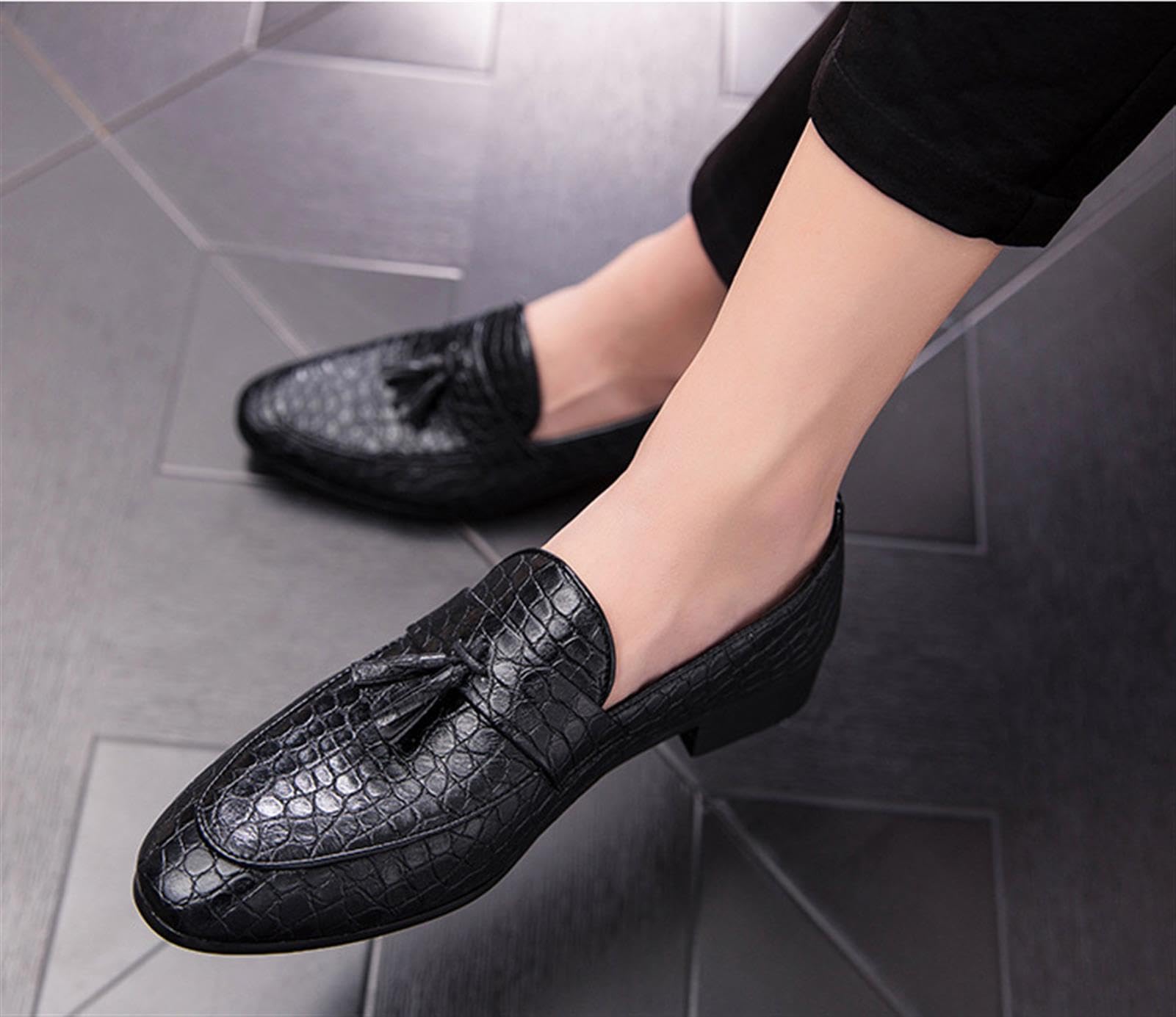 Mocassini con Nappe Uomo Scarpe Eleganti Business Casual Formale